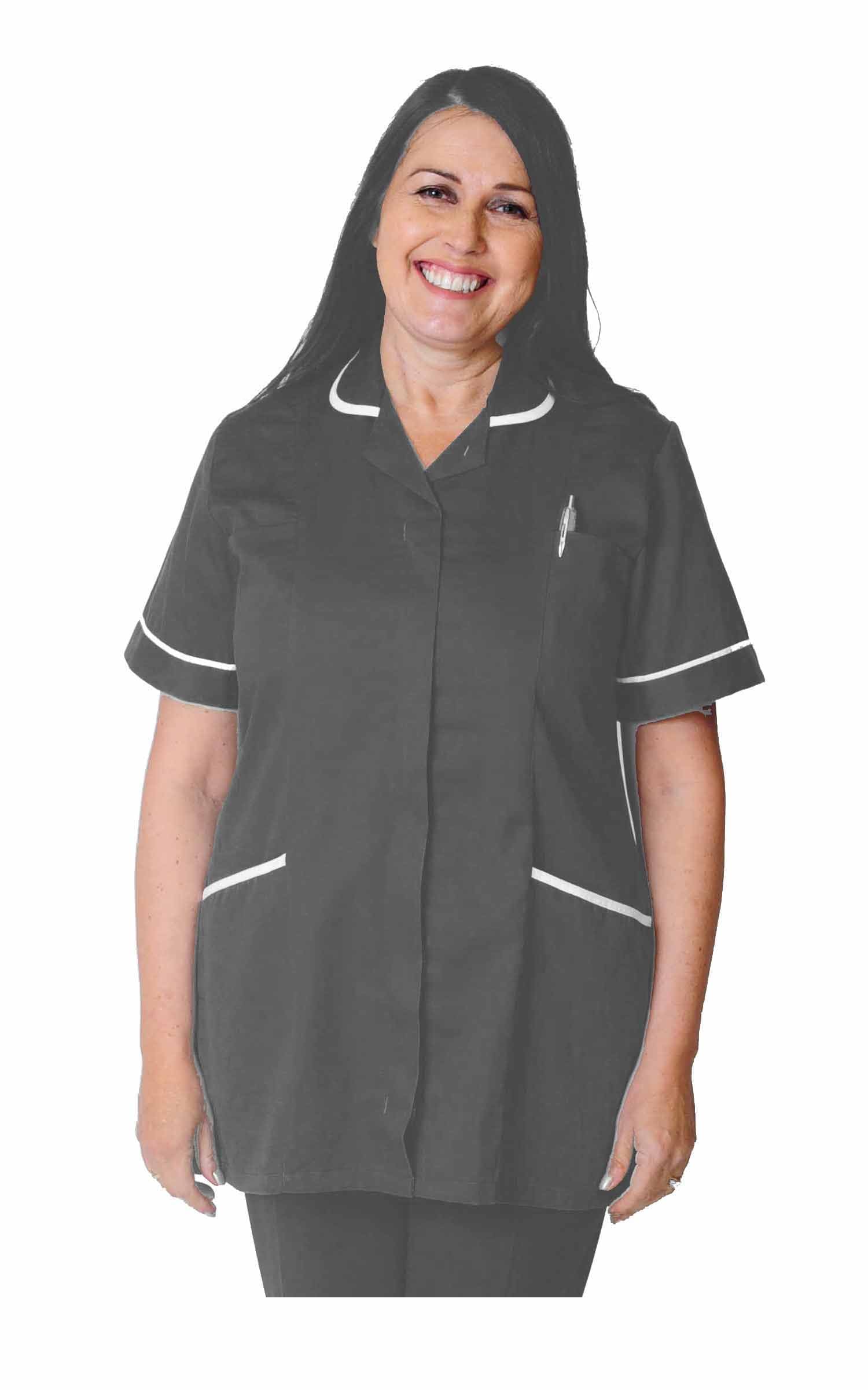 Skywear T66 Healthcare and Beauty Tunics Woman Girls Ladies Tops Office Uniform Shirts in Multicolors — view 31