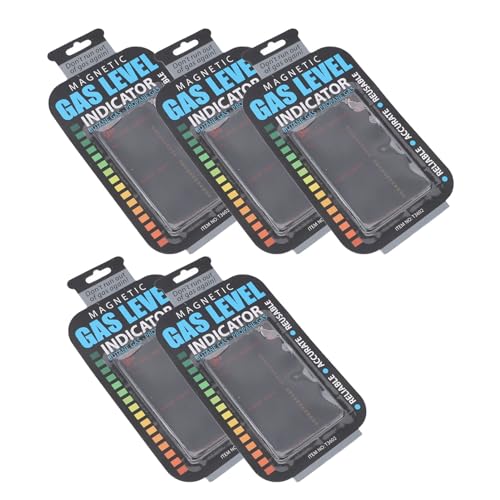 5pcs Gasflaschenpegel -Indikatorgasspiegel -Indikator für Gasflaschen, Flaschenpegelanzeige Magnetgasspiegel -Indikator, Kraftstoffspiegelindikatoren für Reisen Camping Caravan