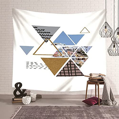 Tapiz de pared de paisaje triangular KnSam, decoración textil de 150 x 130 cm 2