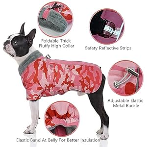 IDOMIK-Warm-Dog-Coats-with-Harness-Windproof-Dog-Jacket-for-Small-Medium-Large-Dogs-Fleece-Lined-Dog-Winter-Snowsuit-Coat-High-Collar-Dog-Winter-Jacket-Vest-Clothes-for-Cold-WeatherCamo-Pink-L - Cucciolini Doodles   IDOMIK-Warm-Dog-Coats-with-Harness-Windproof-Dog-Jacket-for-Small-Medium-Large-Dogs-Fleece-Lined-Dog-Winter-Snowsuit-Coat-High-Collar-Dog-Winter-Jacket-Vest-Clothes-for-Cold-WeatherCamo-Pink-L