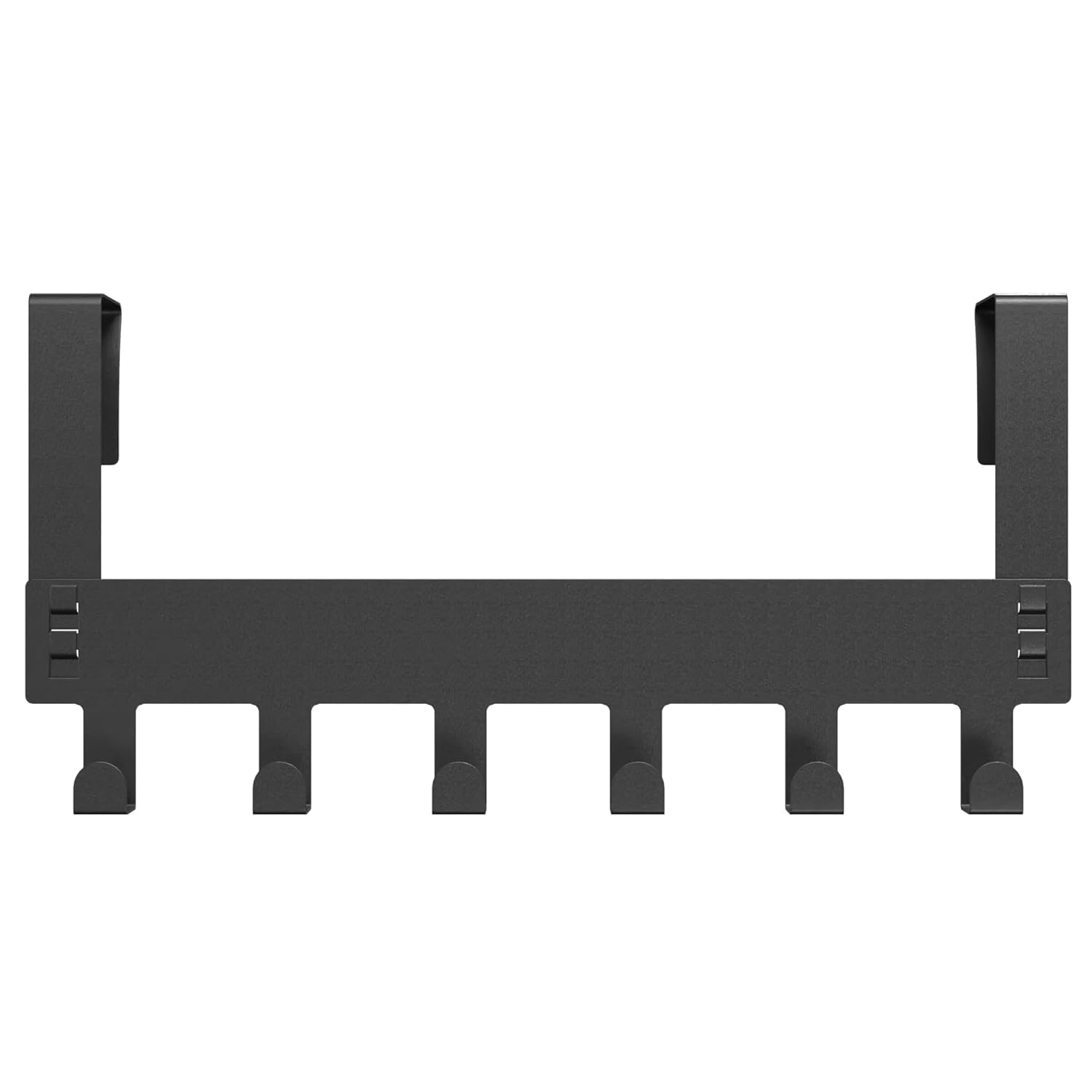Over The Door Hook Hanger, Heavy Duty Metal Door Organizer with Multiple Hooks for Clothes, Towels and Bags, No Drilling Required | (Black, 6 Hooks) Pack of 2-image-42