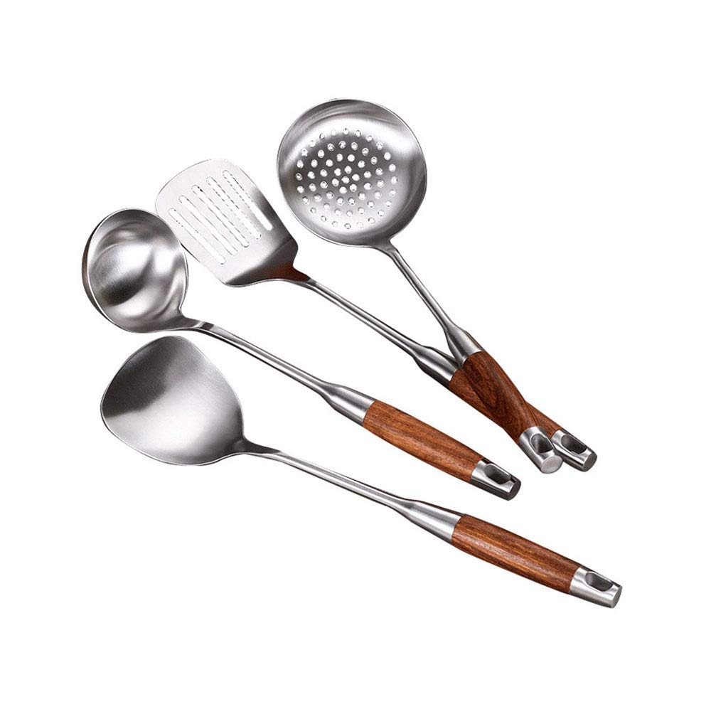 Conjunto de Utensilios de Cocina de Acero Inoxidable de 4 Piezas Conjunto de Utensilios de Cocina - Conjunto de Utensilios de Cocina de Acero Inoxidable - Conjunto de Utensilios Set de espátula