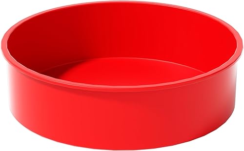 AVIDON Moldes para pasteles de 8 pulgadas, moldes redondos de silicona para tartas de capas, pastel de queso y pastel de chocolate, antiadherentes y