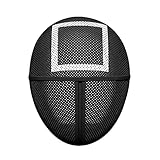 Mascarillas de calamar para hombre, juego de calamar, disfraz de cosplay, máscara de Halloween, máscara de miedo, disfraz de fiesta