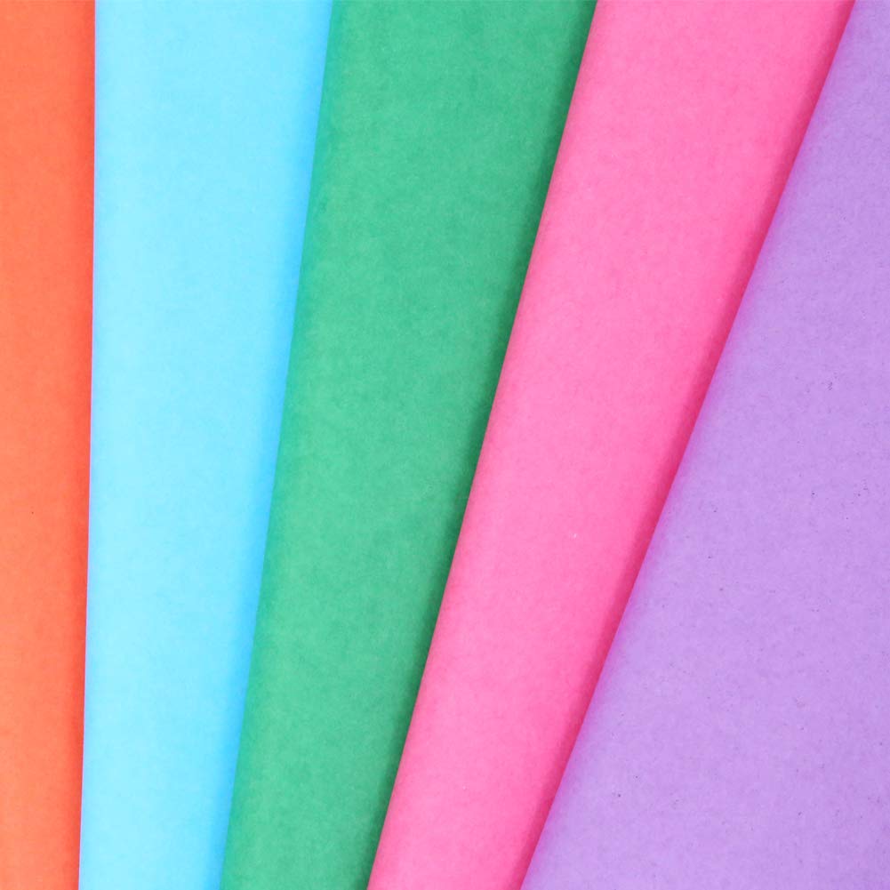 Winterworm 100 Pcs Multi Colored Gift Wrapping Tissue Paper,12