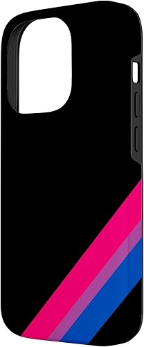 Miniatura 2 de Funda de rayas diagonales bisexuales para iPhone 14 Pro con bandera del orgullo LGBT