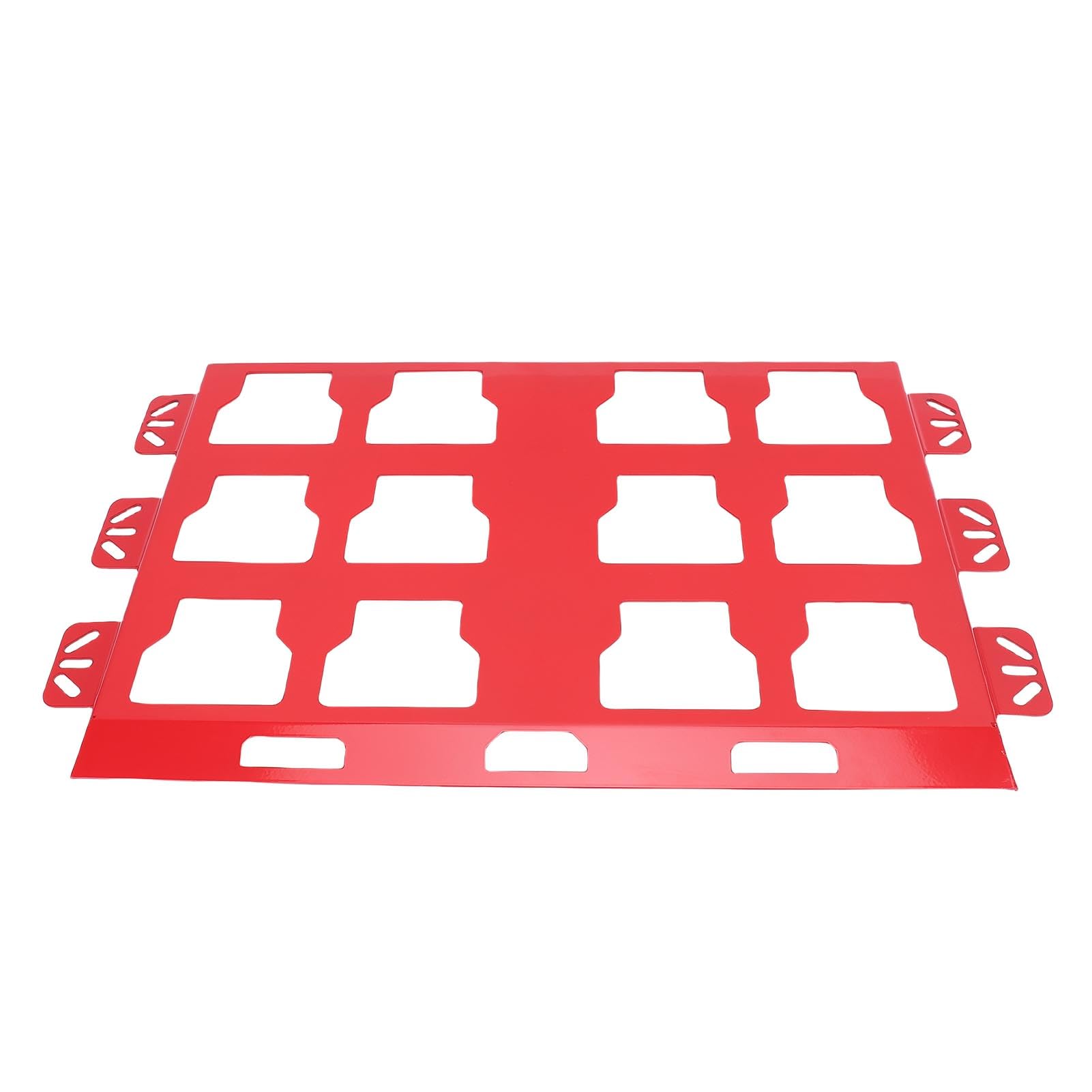 Generic Generic Caja de Herramientas para Montaje en Pared, Placa de Montaje, Base Metálica Robusta para Paquete, Organiza Herramientas de Forma Segura en el Espacio de Trabajo (rojo) (rojo)
