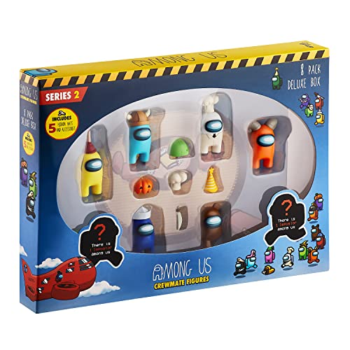 P.M.I. Among Us Crewmate Figures 8 Pack Deluxe Box 4cm (S2) (AU2270)