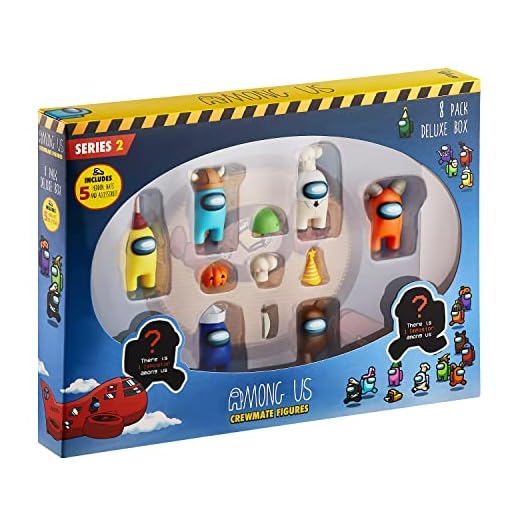 P.M.I. Among Us Crewmate Figures 8 Pack Deluxe Box 4cm (S2) (AU2270)