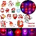 ABOOFAN 25Pcs Christmas Led Brooches Luminous Enamel Pins Women Girls Shirt Backpack Jewelry Gifts for Women Girls Shirt Backpack