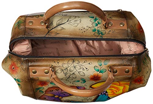 Anna By Anuschka Womens Medium Shoulder Hobo Anna Anuschka Handpainted Women S Genuine Leather Large Travel Tote Floral Paradise Tan, Floral Paradise Tan, One Size Us #TOP4