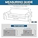 H.VERSAILTEX 2 Pieces Sofa Cover High Stretch Sofa Slipcover Stylish Furniture Cover/Protector Suit for T Cushion/Box Cushion Soft with Elastic Bottom for Kids - Sofa 72