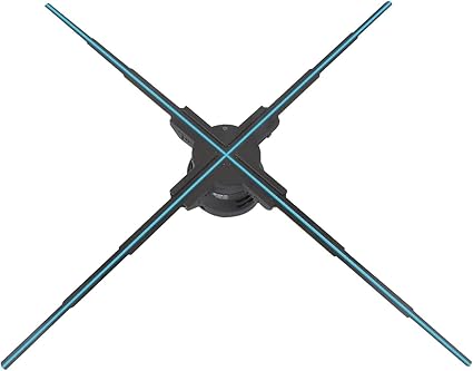 ZuZu, move for more better. Large 3D Hologram Fan,Holographic Projector Display,1280P Hd Led Hologram Fan Stereo Advertising Machine One Year Warranty,Bluetooth,Black