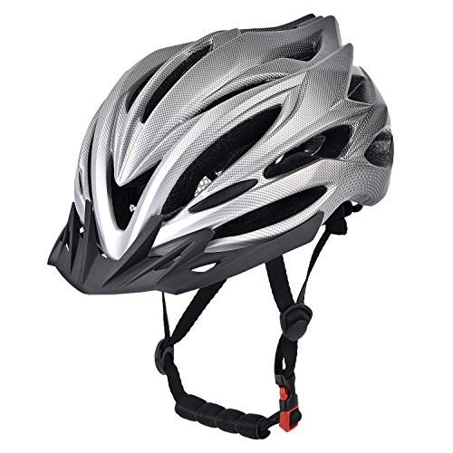 YieJoya Casque de Vélo pour Adultes, Casque de Vélo de Route/Montagne pour Les Hommes et Les Femmes avec Visière Amovible, Dail Réglable, évents de Flux et Doublure Amovible …