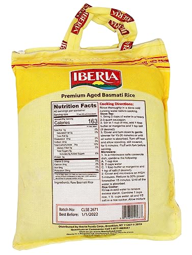 Image of Iberia Premium Aged Indian Basmati Rice, 4 Pounds