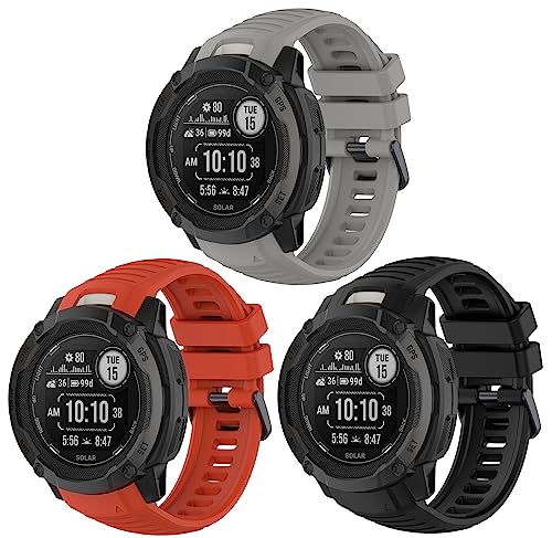 3Pack Correa Compatible Garmin Instinct 2X 50mm miniatura 1