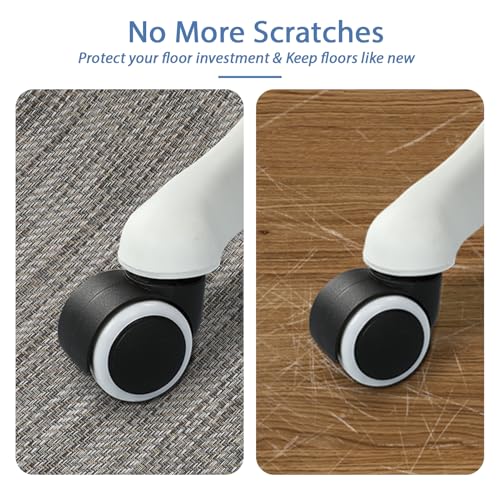 Image of Chair Mat for Hardwood & Tile Floor, 36 inch x 48 inch Heavy Duty Office Chair Mat for Rolling Chairs, Anti Slip, Non-Curve, Floor Protector for Home Office, Heathered Gray