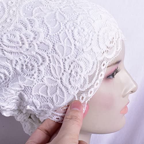 MuLanLegend Handmade Lace Bun | Non-Slip Anti-Slip Hijab Volumizer Cap Turban | Under Scarf4