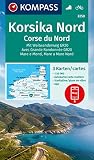 KOMPASS Wanderkarten-Set 2250 Korsika Nord, Corse du Nord, Weitwanderweg GR20 (3 Karten) 1:50.000: inklusive Karte zur offline Verwendung in der KOMPASS-App. Fahrradfahren.