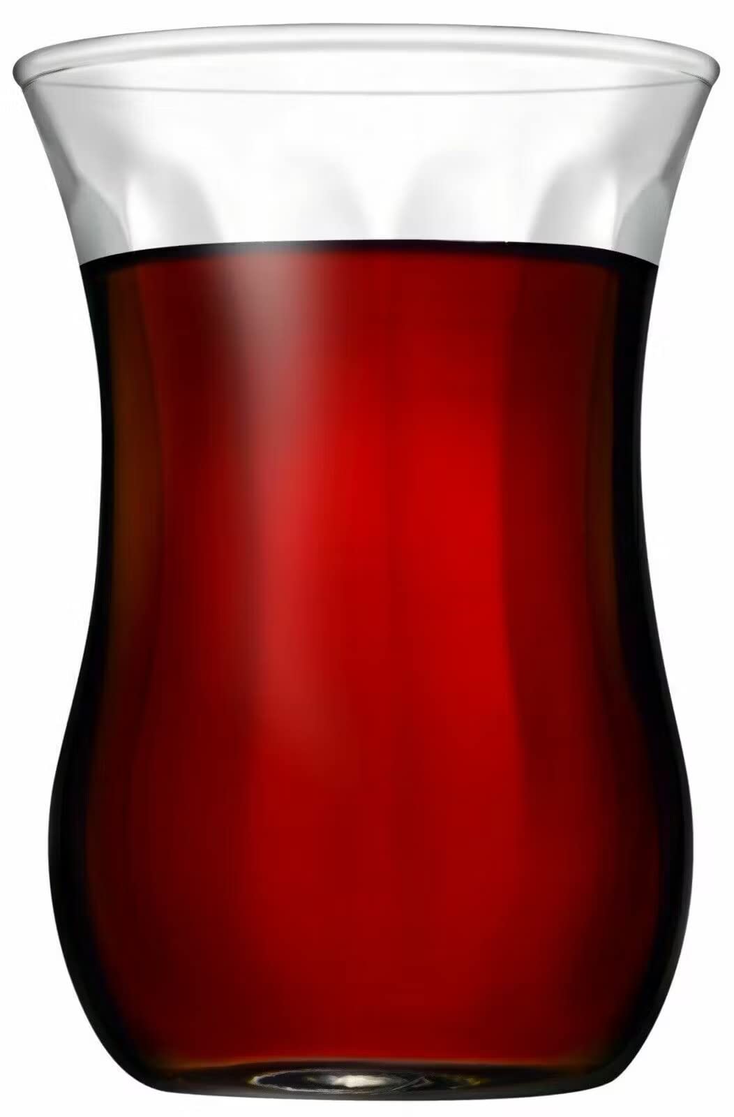 K/A Original türkisches Tee-Set 'Basic Plus K'/ 6 klassische Gläser/ 6 Rührlöffel (von KD)/ 6 Untersetzer/ 1 Teekocher Teekannen Set (Marke RS)