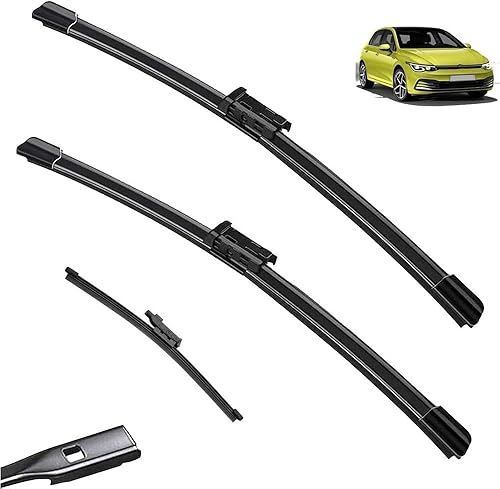 Juego de limpiaparabrisas delantero y trasero compatible con VW Golf 8 2020-2024 2020-2024 parabrisas parabrisas ventana coche lluvia cepillos 26 +