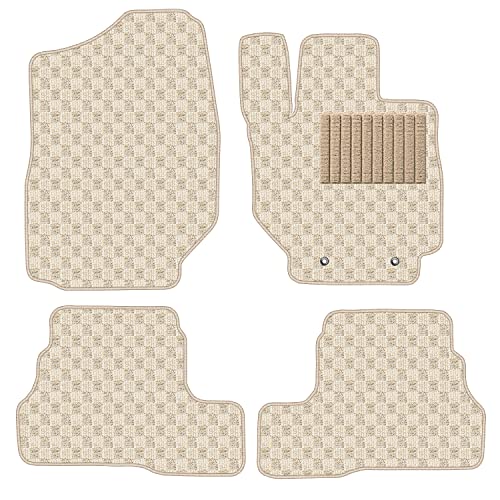 Aviles スズキ 新型 ジムニー ジムニーシエラ JB64W JB74W フロアマット【16色から選択】(AT車,15:ドット × ベージュ)