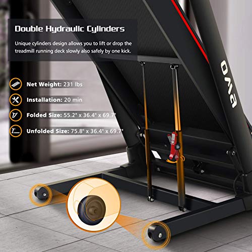 Oma 6134 Treadmills For Home, Folding Treadmill With 15% Auto Incline 3.0Hp 300 Lb Capacity For Running And Walking With 36 Preset Programs, Running Machine For Home Exercise #TOP6