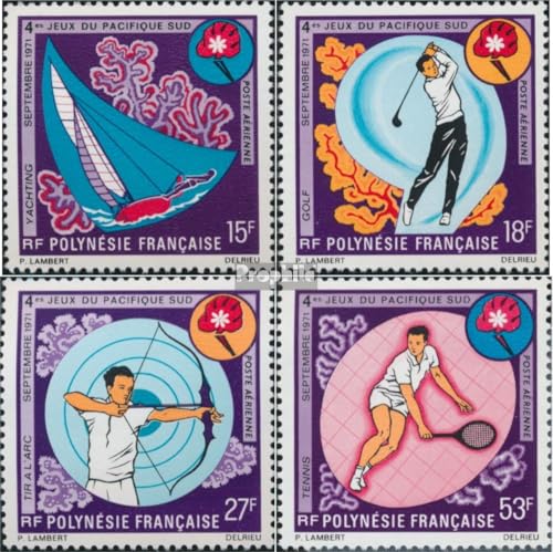 Sellos de deportes de Polinesia Francesa 136-139 para álbum de colección