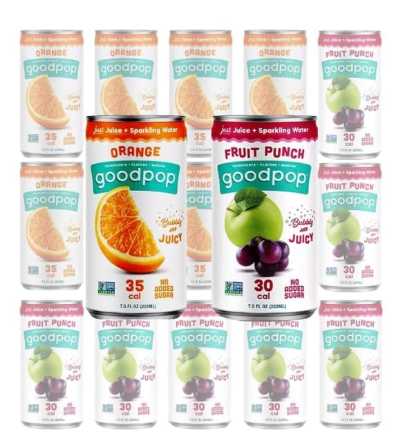 Genericgood Pop Sparkling Juice Mini Cans Variety Pack