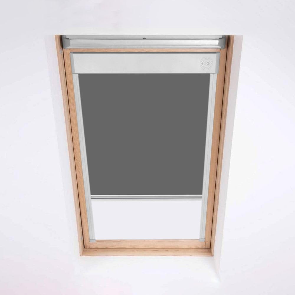 Classic Roof Blinds Grey For Velux Roof Windows, Blackout Blind, Window Code F06