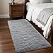 Rtizon Runner Rug for Bedroom, 2x6 Soft Shag Fluffy Area Rugs for Girls Boy's Room, Plush Shaggy Carpet with Non-Slip Bottom for Living Room Dorm, Grey