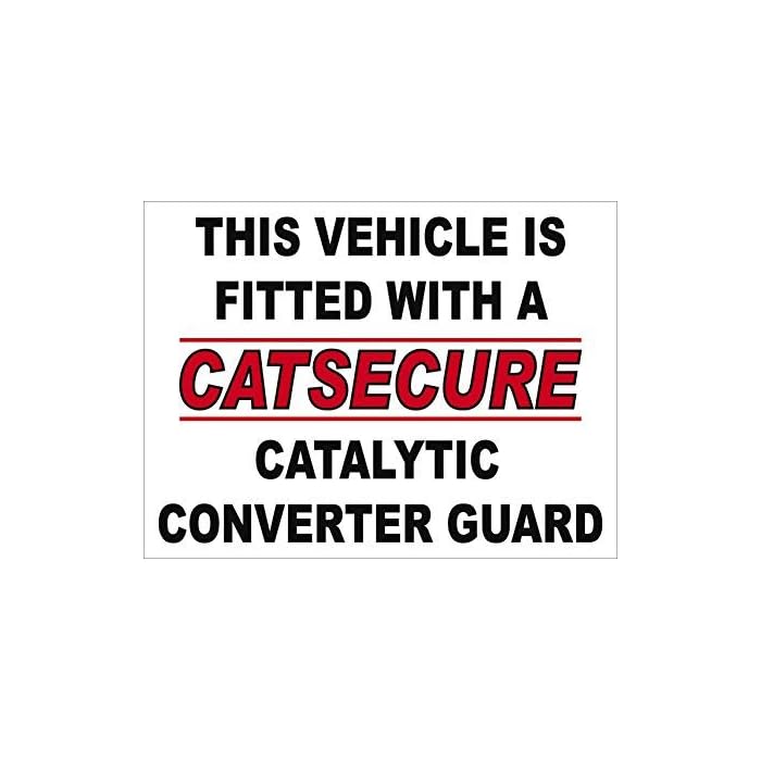 Buy Catalytic Converter Guard Anti Theft Sticker to Stop Theft from