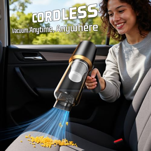 JIXINMIYUE HX-606 Cordless Car Vacuum — 16,000Pa Brushless, Type-C, 7-Piece Kit — view 5