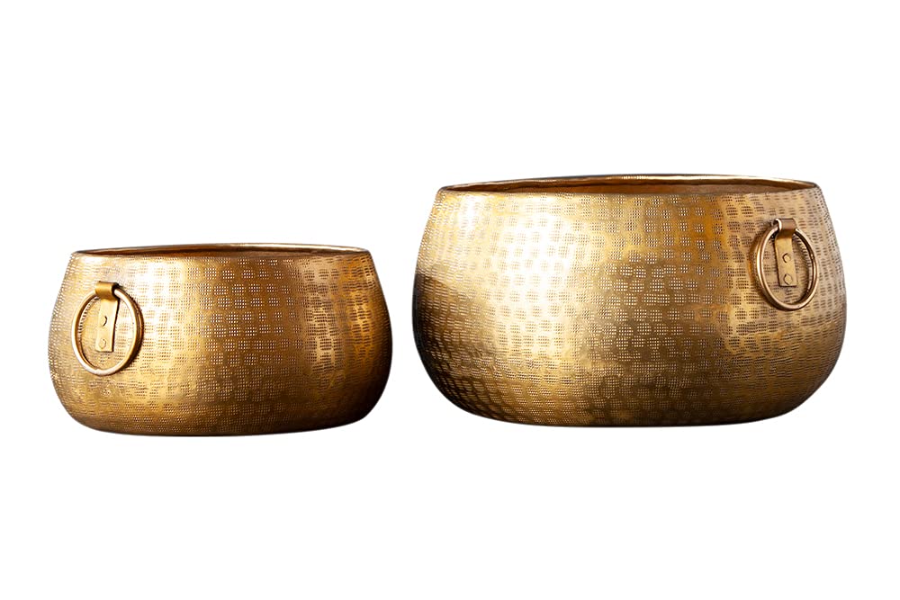 Riess Ambiente 2er Set Schale Orient Gold Hammerschlag Design Deko Schale Dekoschalen Wohnaccessoire