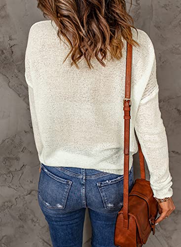 Acelitt Womens Casual Lightweight Long Sleeve Crewneck Knit Shirts Tops, S-XXL4