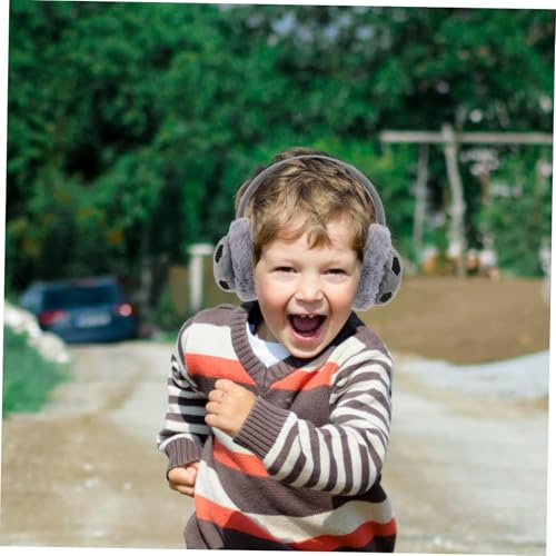 Kids Warm Ear Cover Plush Football Design Earmuffs for Boys Furry Winter Ear Warmers Soft and Cozy for Cold Weather for Outdoor Activities4
