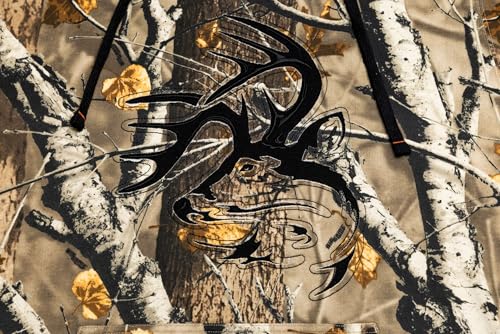 Legendary Whitetails Men’s Camo Hoodie Midweight V-Neck Design Pullover Sweatshirt