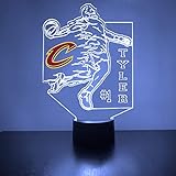 Mirror Magic Store Cavaliers (Cleveland) Basketball Sports Fan Lamp/Night Light - LED - Personalize...