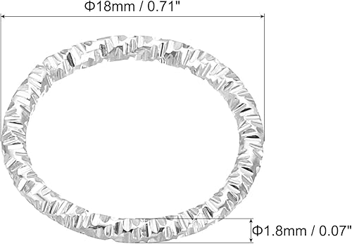 Miniatura 2 de PATIKIL Anillo con dije de copa de vino de 0.071 x 0.709 in, paquete de 100 aretes de metal con cuentas, aros de salto abiertos, color blanco
