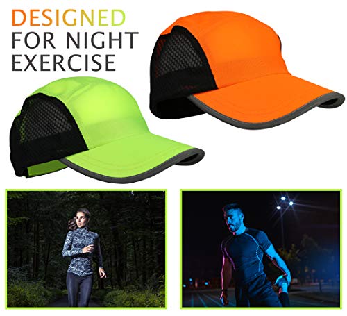 Reflective Running Hat 2pack for Men and Women Reflective Gear for Night Safety Great for Jogging, Sports and Outdoors… - Image 3