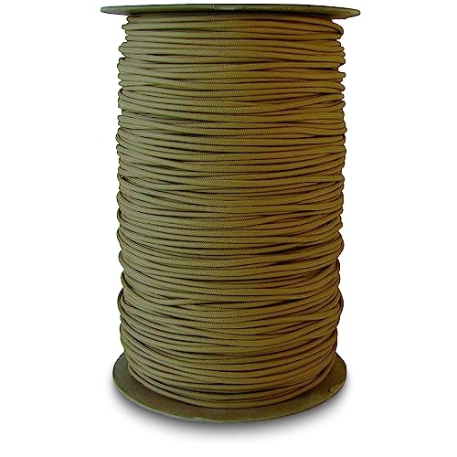 Elite First Aid 550 Parachute Cord, 1000' Tan