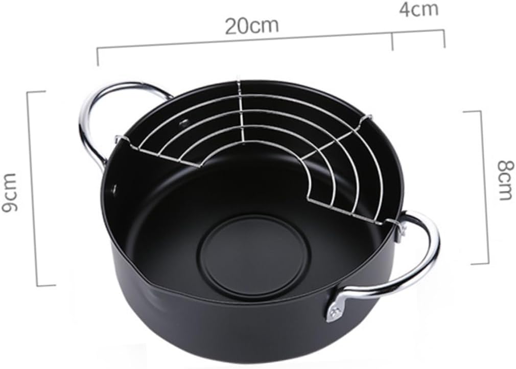 Iron Cookware Multi-functional Detachable Fryer Easy to Clean Gas/induction/electric Stove 20cm Fry Pan