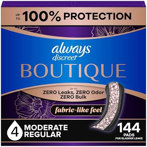 Amazon.com: Always Discreet Boutique Incontinence Pads, for Bladder ...
