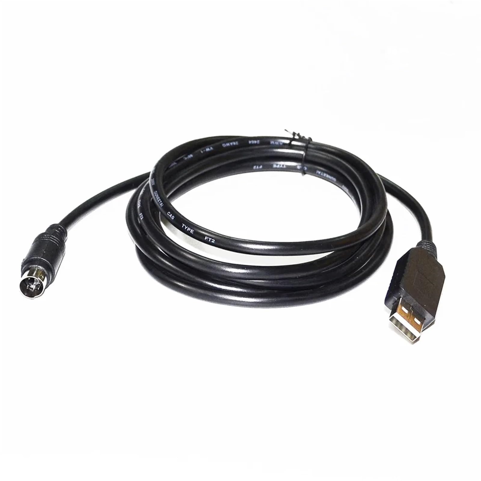 Kabel szeregowy Ttl USB A Mini DIN 6P MD6 do FT-757GXII FT-840 FT-890 FT-900 CAT-890 kabel do programowania do komputera (5 metrów, chip PL2303)