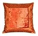 Federa per cuscino in stile indiano, 40 cm x 40 cm, federa orientale indiana, ruggine, 40x40_kissenbezüge