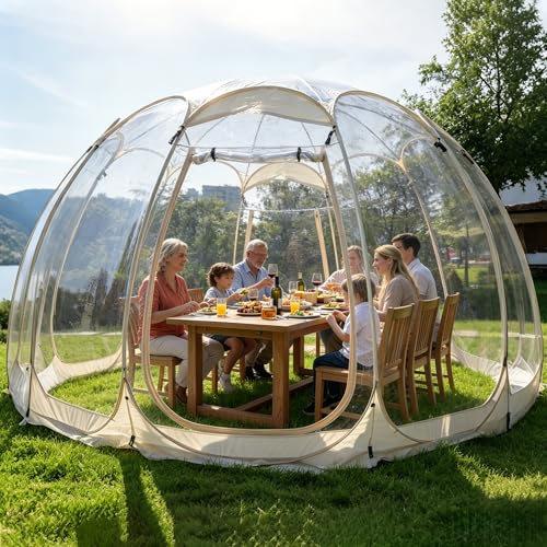 Pop Up Bubble Tent,15 x 15 ft Outdoor Greenhouse Clear...