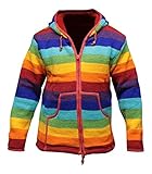 Mens Rainbow Wool Hippy Jacket [XL]