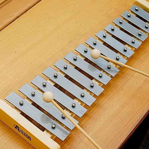 Image of A-Star Diatonic Glockenspiel for Children with Beaters - 13 Note
