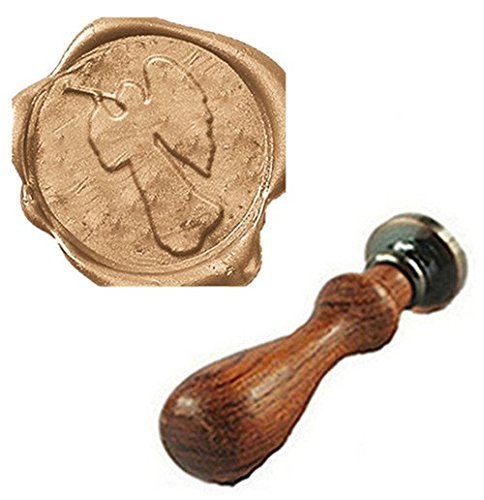 MDLG Vintage Angel Trumpet Wax Seal Stamp Wedding Invitation Christmas Card Gift Wrapping Wax Seal Sealing Stamp Rosewood Handle Set Kit