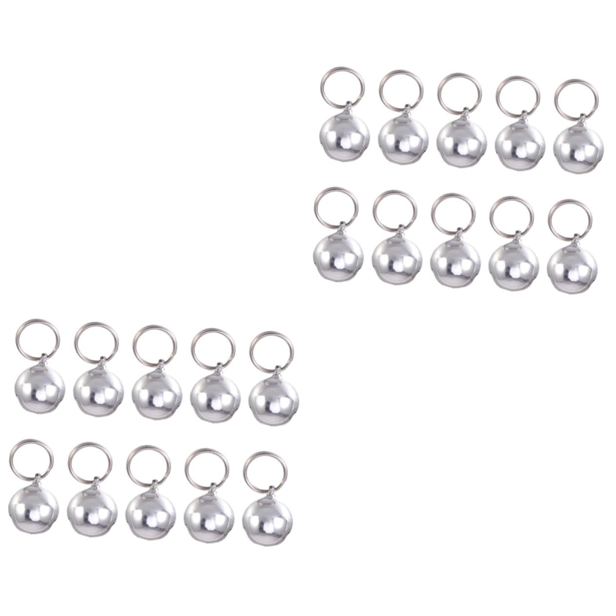 FOMIYES 2sets Dog Collar Charm Pet Small Bells for Collar Cat Puppy Accessory 18mm 10pcs*2